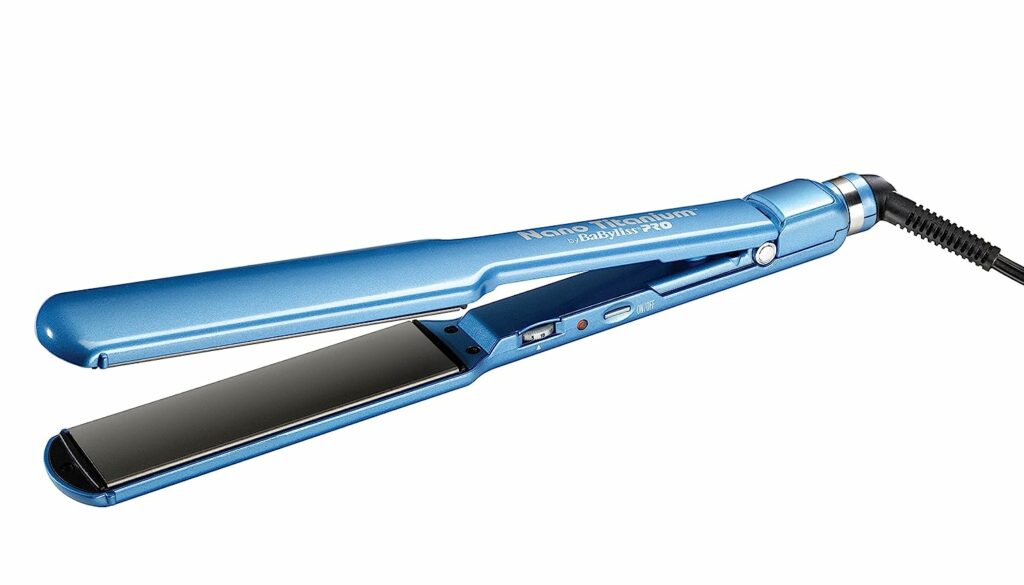 the cheapest BaBylissPRO Nano-Titanium & Ceramic Ultra-Slim, Extra-Long Flat Iron with 1.5 inch wide floating plates, 1 Count