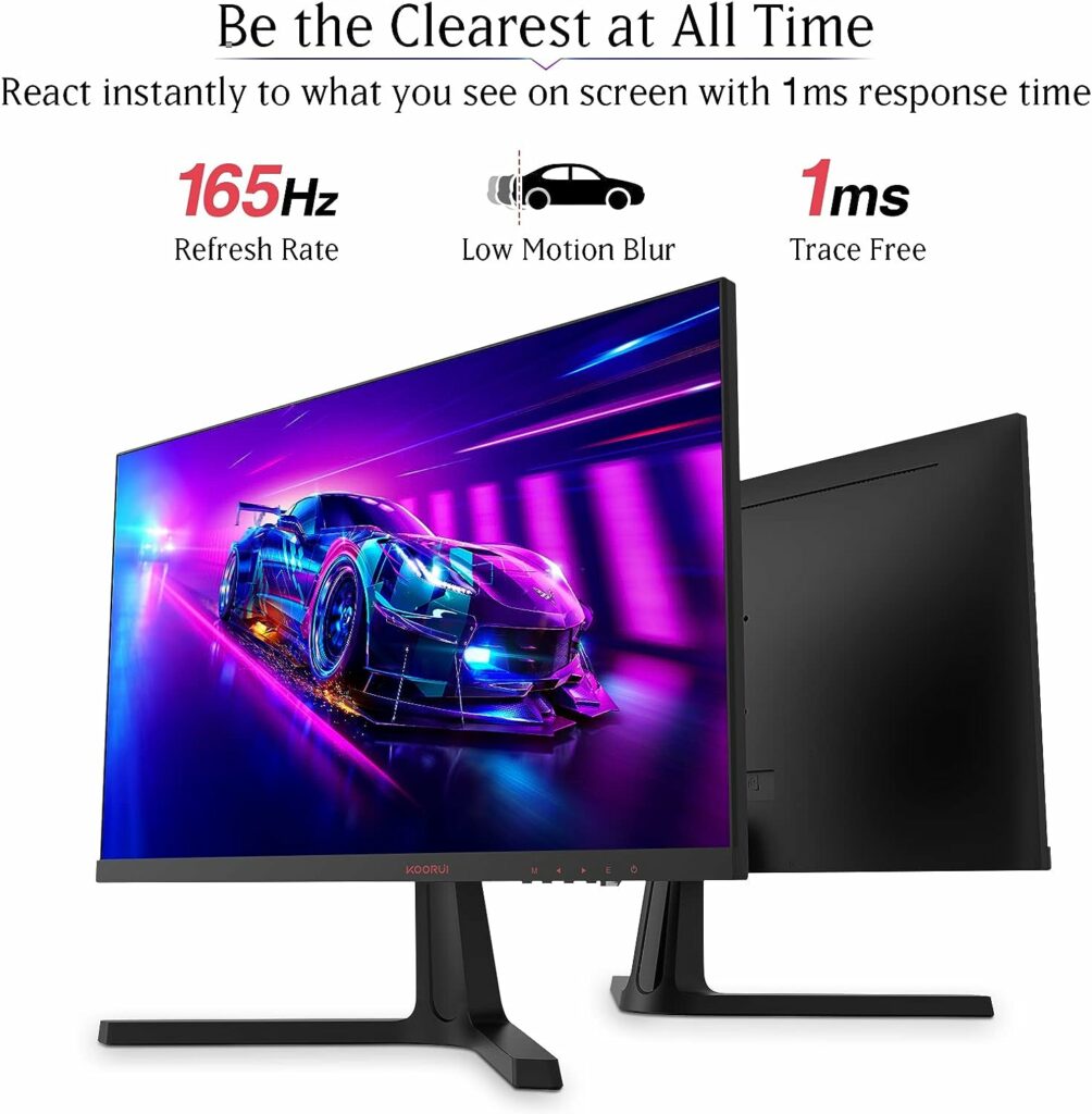 24 inch computer monitor gaming monitor 165hz fhd 1080p
